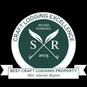 A badge from select registry recognizing the Inn as a finalist for the best craft lodging property