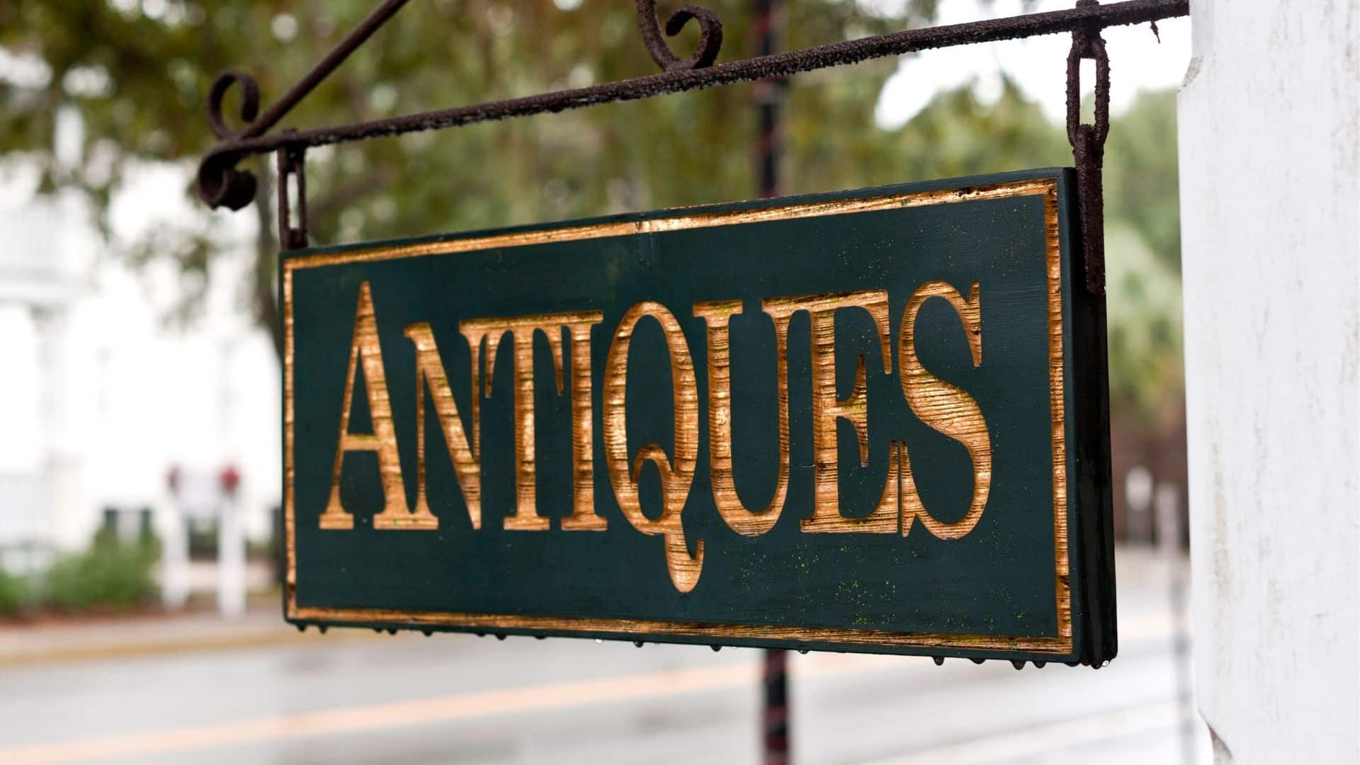 antiques shop signage