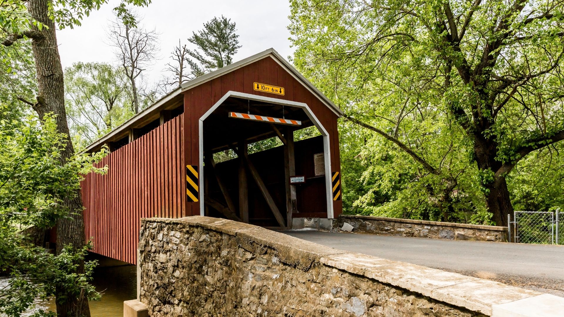 butchers mill covered bridge in lancaster co pa