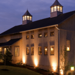 The barn that is Turkey Hill Brewing at dusk